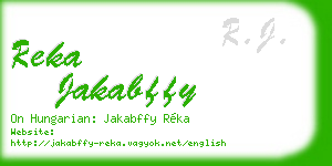reka jakabffy business card
